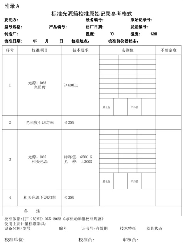 91看片片成人校準規範 《JJF（紡織）055—2023 6